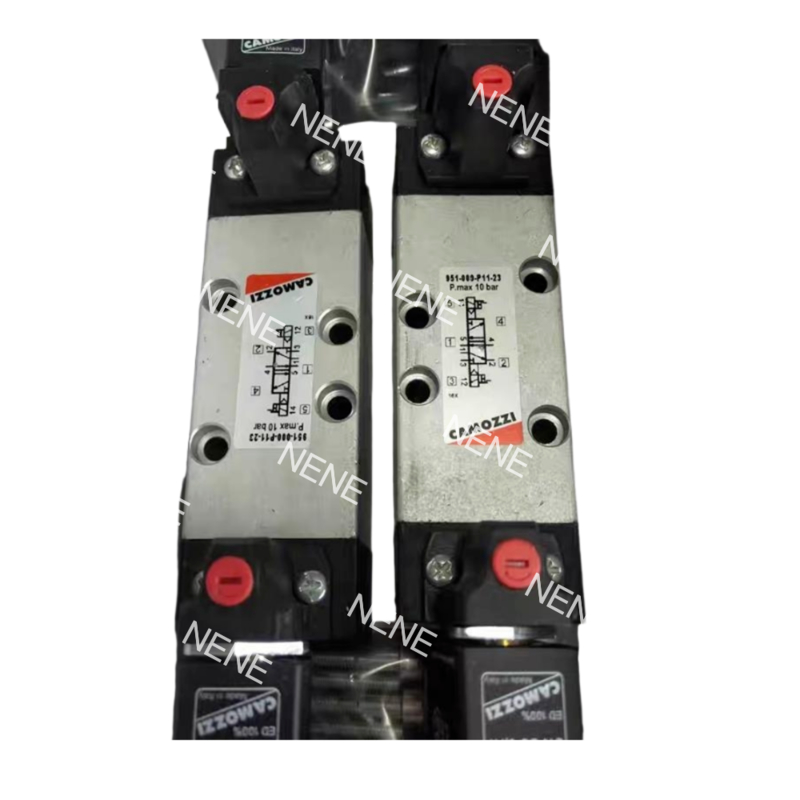 صمام الكهرباء الكهربائية Camozzi Automation 952-000-P15-23-G72 ISO5599-1 الحجم 2 5/2 طريق الكهرباء الكهربائية المزدوجة 12 فولت DC 5W