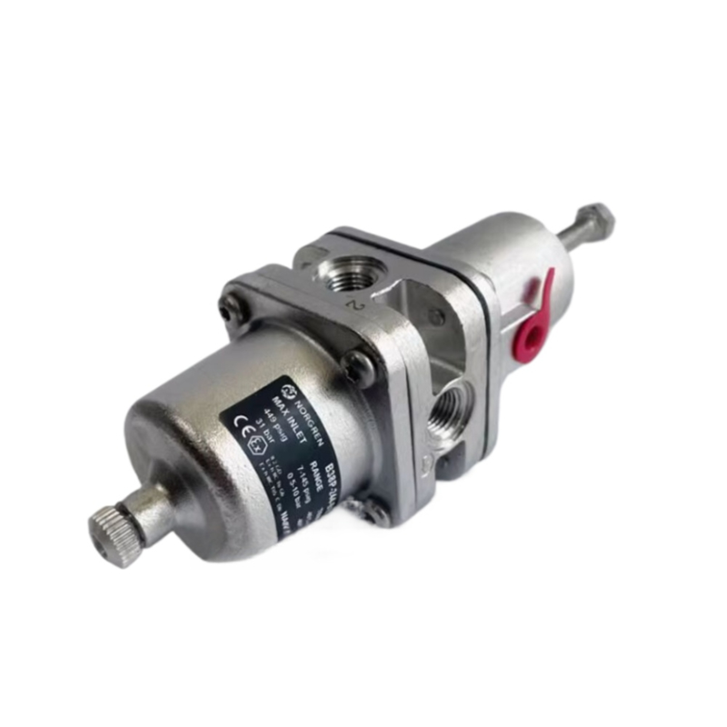 منظم مرشح من الفولاذ المقاوم للصدأ Norgren B38P-344-B1MA B38 3/8" NPT منظم مرشح هواء صناعي