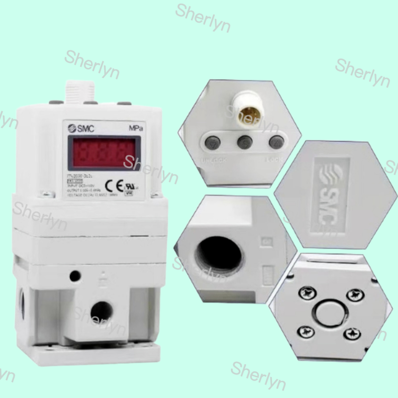 SMC Proportional Valve ITV1030-013 1000 Type Pressure Range 0.5MPa DC24V Analog Output DC1-5V Connection Diameter 3/8