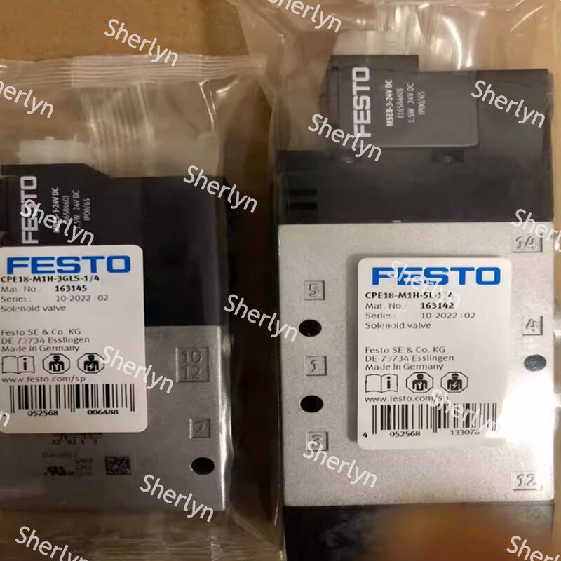 صمام لولبي هوائي FESTO CPE18-M1H-3GL-QS-8 163149 3/2، مغلق، أحادي الاستقرار
