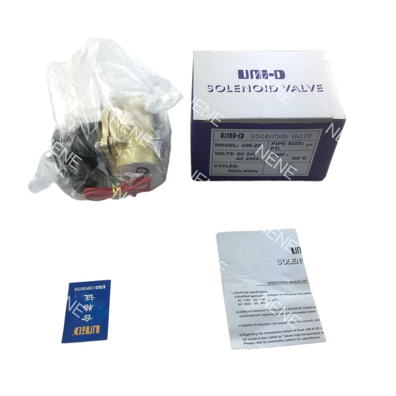 صمام الملف اللولبي الهوائي UNID UW-15 مقاس 1/2 بوصة DC24V AC220V AC110V فتحة 15 مم