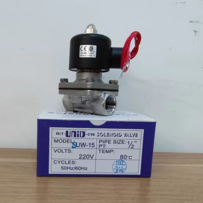 UNID SUW-50 صمام البخار، صمام المياه، صمام هوائي، صمام الملف اللولبي 2 بوصة DN50