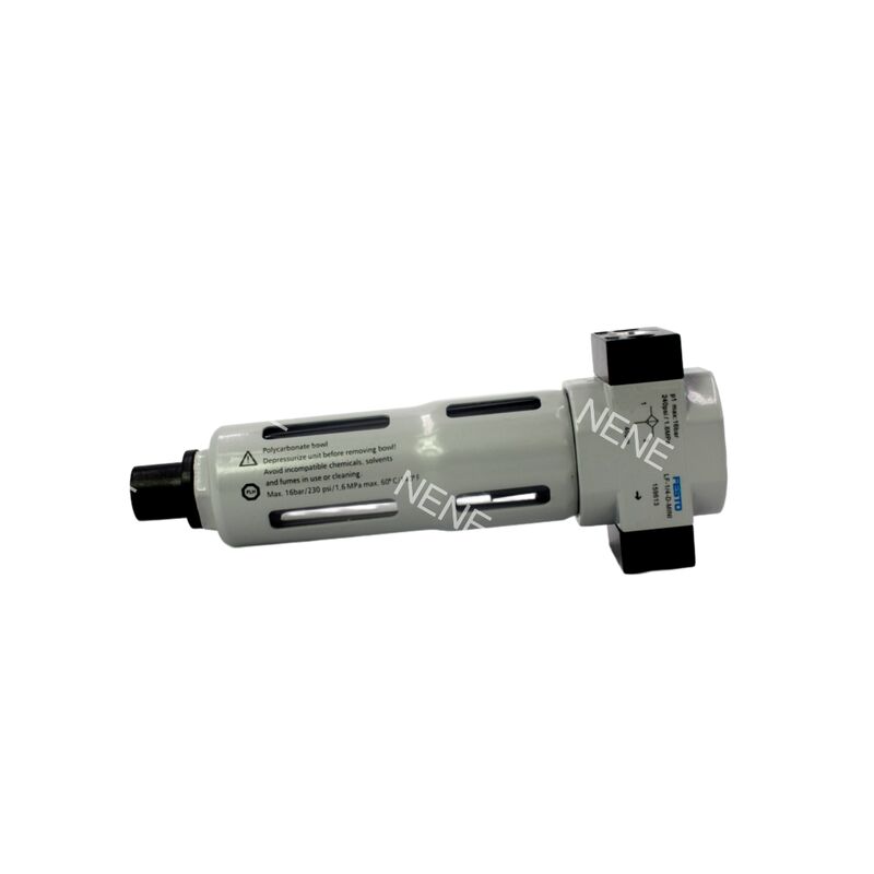159612 Festo LF-1/8-D-MINI فلتر هواء مضغوط غلاف سبائك الزنك وعاء معدني واقي فلتر مسحوق معدني منفذ G1/8 0.5-12 بار 40 ميكرومتر تصريف يدوي