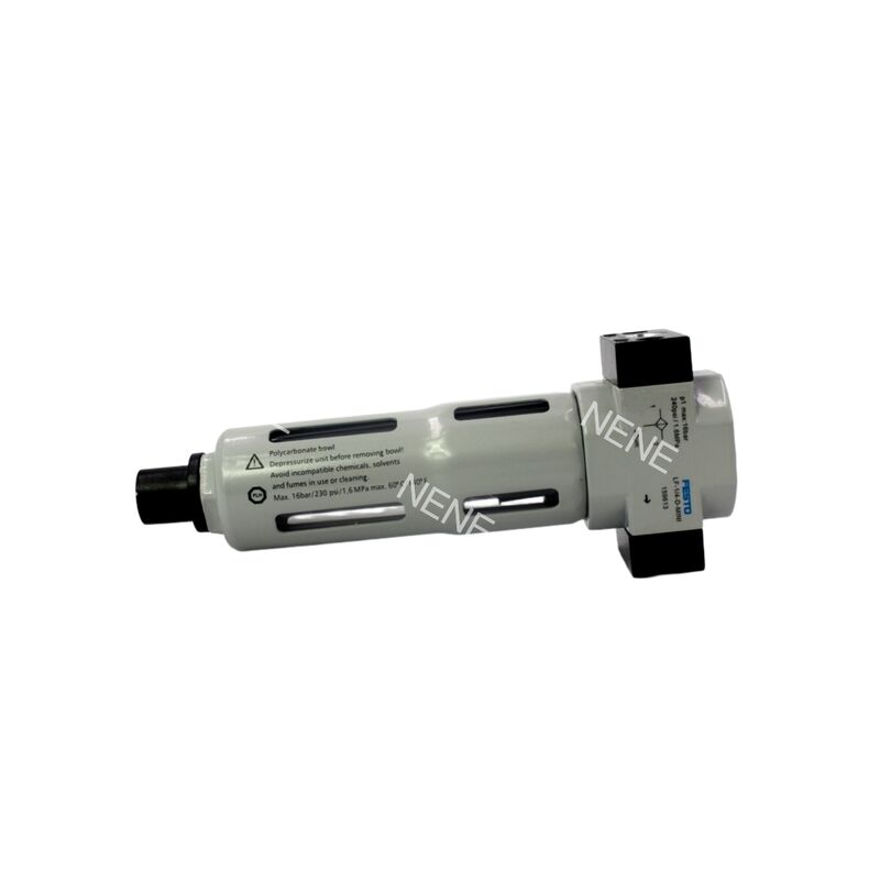 منظم فلتر 40 ميكرومتر 0.5-7 بار فيستو LFR-1/8-D-7-MINI 162702 G1/8 سبائك الزنك مع مقياس ضغط وتصريف يدوي