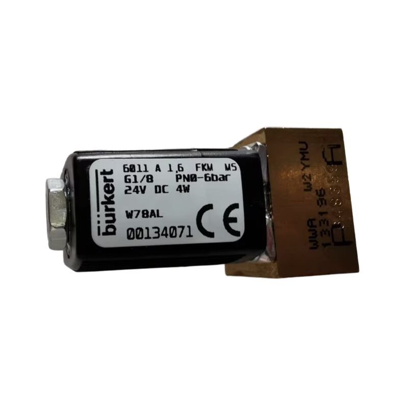 بوركرت 00221886 6281 G1 1/4 2/2 مغلقة بشكل طبيعي 25.0 فتحة التدفق FKM مغلقة جسم صمام النحاس DC24V 8W 0.2-16bar 0 ~ + 120 °C