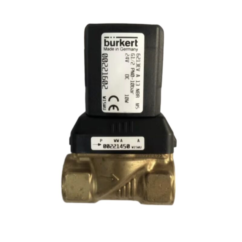 BURKERT 00221880 6281 صمام الملف اللولبي G1 2/2 NC صمام التحكم في السوائل بدرجة حرارة عالية