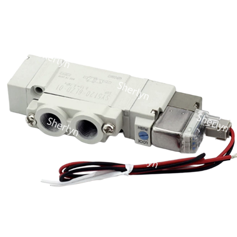 Φ4 إدخال التثبيت، 12 فولت المكافئ مع ضوء الطيار، SMC SY3120-6LZD-C4 صمام سولينويد، مناسبة لآلات التعبئة والتغليف عالية الدورة وأنظمة العقد الروبوتية.