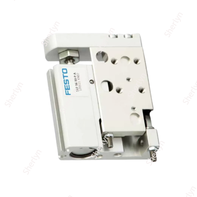 يوك مزدوج التصرف FESTO 170507 SLF-10-20-P-A أسطوانة الهواء الموجهة ، 10 × 20mm متعددة الزوايا القابلة للتركيب ألومنيوم خطية المنزلق دعم محول القرب
