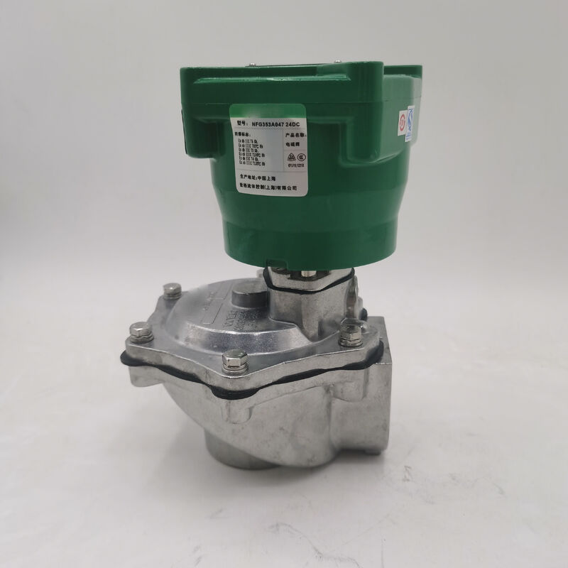 NFG353A047 صمام نبض مضاد للانفجار 1 بوصة تصنيف الحجرة IP67 ASCO صمام سولينويد مبني لوسائل الإعلام السائل الاصطناعي توفير زيادة في الطاقة الإخراجية كافية لتشغيل 4 محولات