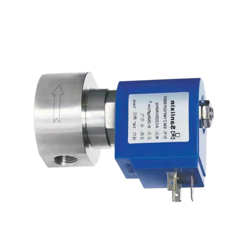 H4S005B01-DC-24 نظرة خاطفة مادة الختم 1/8 ''حجم المنفذ 24VDC 2 طريقة NC فتحة حجم 0.5 مللي متر صمام الملف اللولبي عالي الضغط