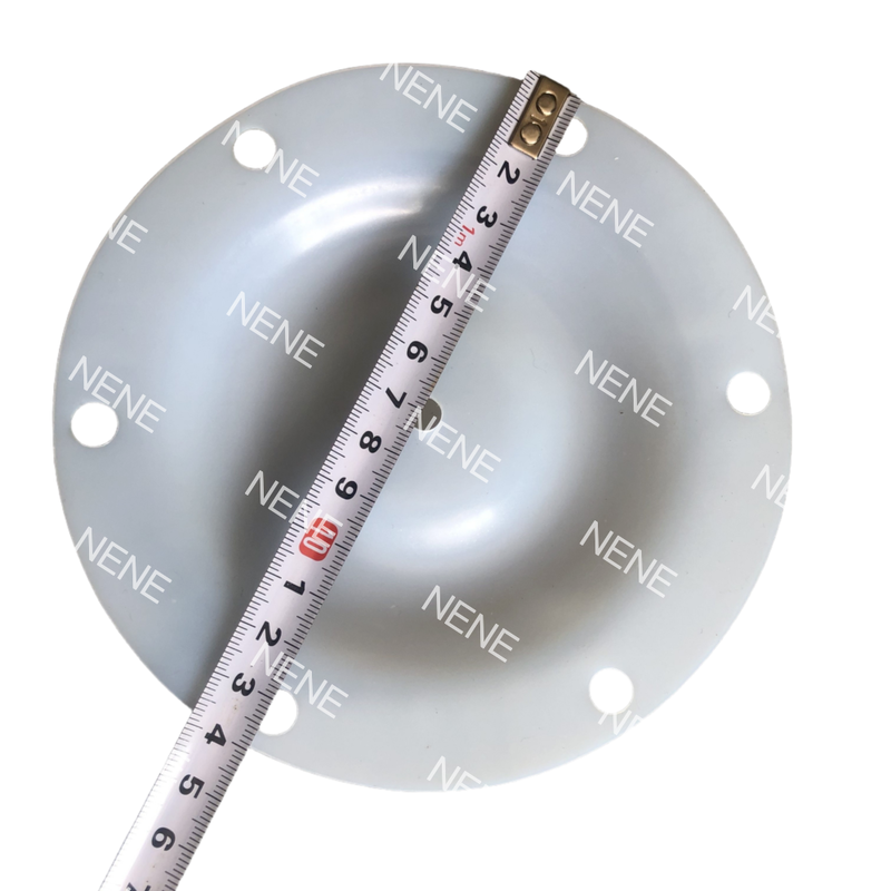 QBY3-50 QBY3-65 الحجاب الحاجز 225MM قطر خارجي بدون ثقب غشاء أبيض مقاوم للكيماويات للمضخة الصناعية