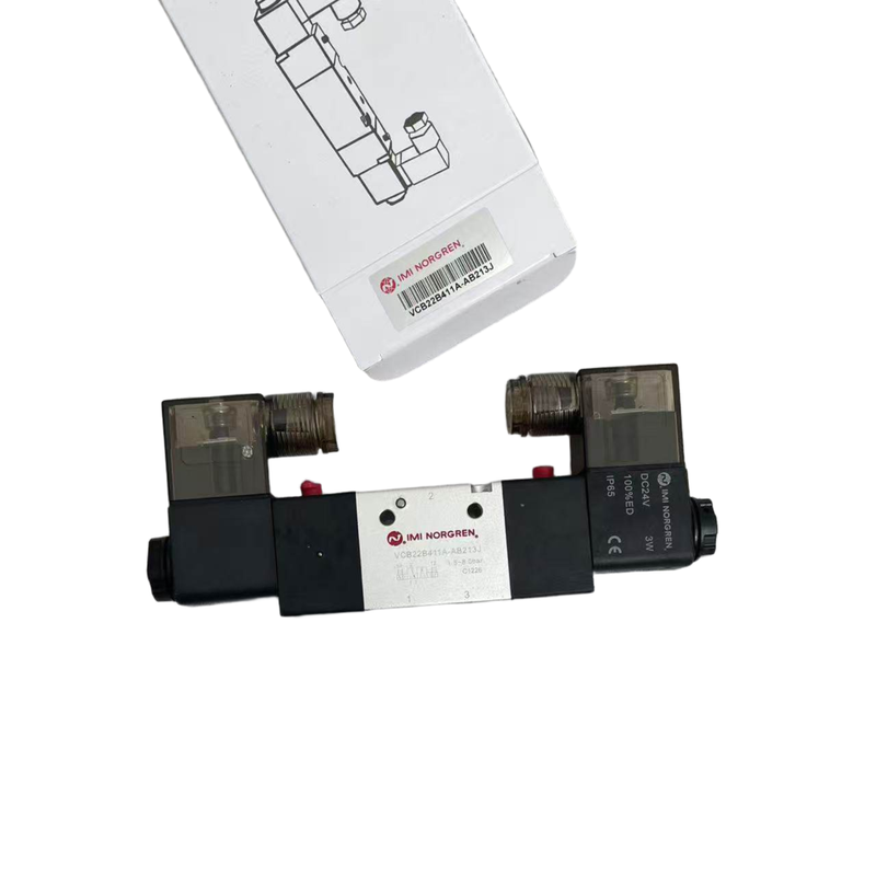 صمام لولبي مزدوج مغلق عادة 3/2 IMI NORGREN VCB22B411A-AB213J G1/4 24VDC صمام هوائي لدائرة التفريغ ختم NBR