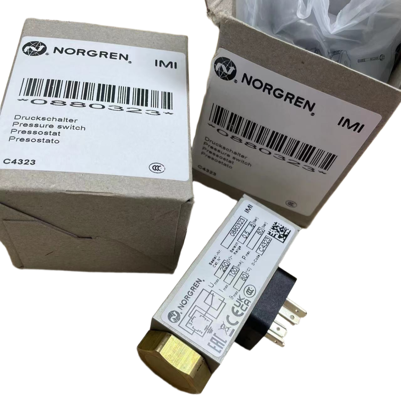 مفتاح ضغط G1/4 0.5-8 بار NORGREN 0880323 مراقب ضغط لخط أنابيب سائل آلة الأداة