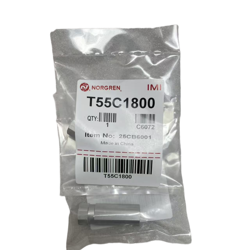 صمام عدم رجوع IMI Norgren T55C1800 صغير الحجم بخيط G1/8 BSPP صمام فحص هوائي صغير لمعدات الأتمتة الدقيقة
