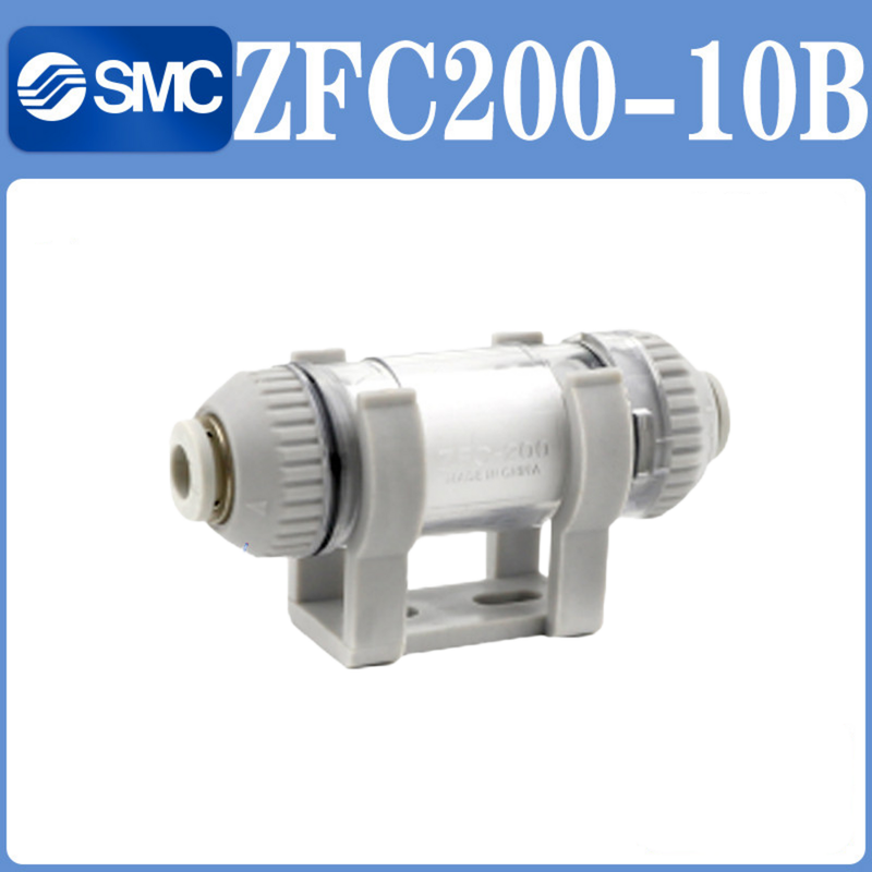 فلتر شفط الضغط السلبي SMC ZFC200-10B ذو منفذ مستقيم 0-60 درجة مئوية درجة حرارة محيطة أداء عالي الإنتاجية لمعدات التفريغ المساعدة بالروبوتات لالتقاط ووضع