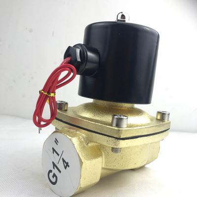 عادة مفتوحة 2W350-35 1 1/4 بوصة صافي النحاس صمام الكهربائي الصمام المياه الهواء NO