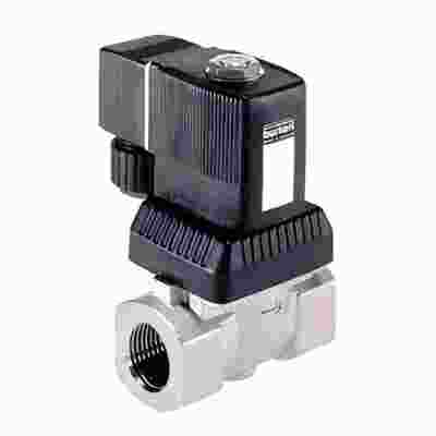 00322547 00322548 00322549 burkert 6281 type G1/4 2/2 usually has 8W 0.2-16bar 0~+120 ℃FKM sealed stainless steel valve body