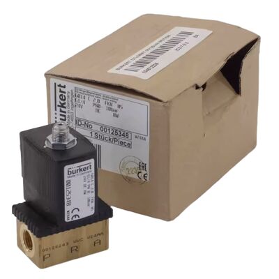 بوركرت 6013 نوع 2/2 NC الصمام الكهربائي 00134241 ، G1/8 الخيط ، 2.5 فتحة التدفق ، FKM الحجاب ، بيت النحاس ، 24V AC ، ضغط العمل 0 ~ 16bar