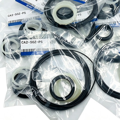 طقم إصلاح أسطوانة SMC CA2-40Z-PS NBR مانع تسرب المكبس وقضيب المكبس لأسطوانة هوائية قياسية بقطر 40 مم CA2 يتضمن عبوة شحم تزييت